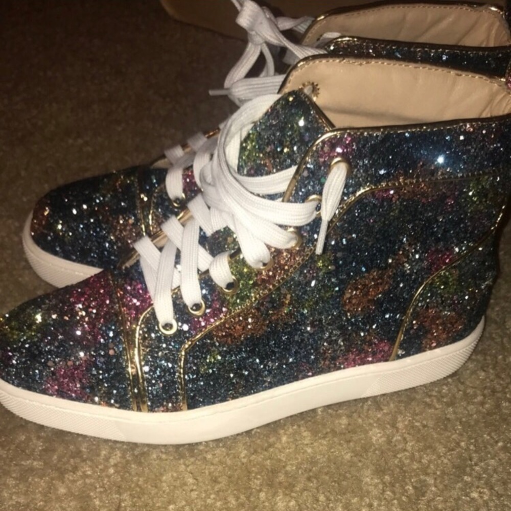 Glitter red bottoms